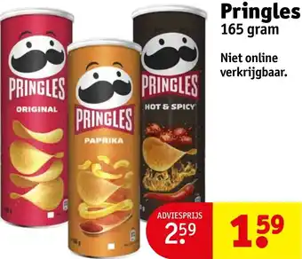 Kruidvat Pringles 165 gram aanbieding