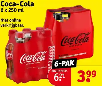 Kruidvat Coca-Cola 6x250ml aanbieding