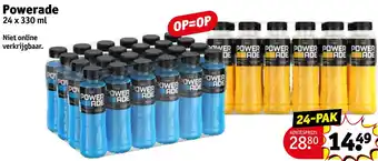 Kruidvat Powerade 24 x 330ml aanbieding