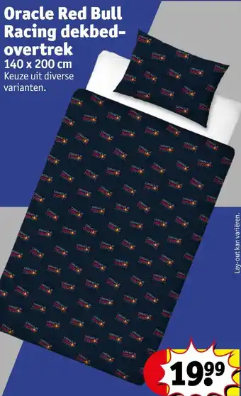 Kruidvat Oracle Red Bull Racing dekbedovertrek 140 x 200 cm aanbieding
