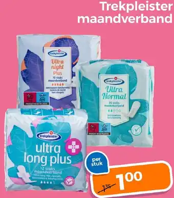 Trekpleister maandverband aanbieding
