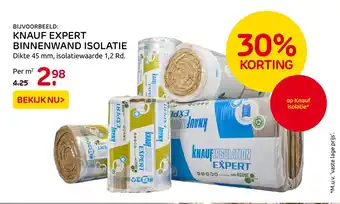 Praxis Knauf Expert Binnenwand Isolatie aanbieding