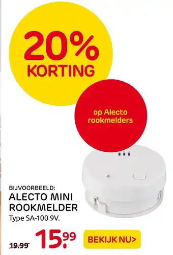 Praxis Alecto Mini Rookmelder aanbieding