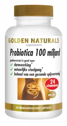 De Online Drogist Golden Naturals Probiotica 100 Miljard Capsules aanbieding