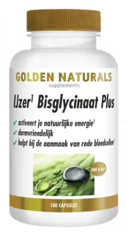 De Online Drogist Golden Naturals Ijzer Bisglycinaat Plus Capsules aanbieding