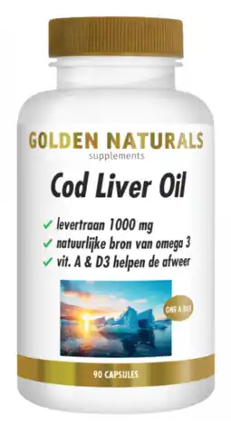 De Online Drogist Golden Naturals Cod Liver Oil Capsules aanbieding