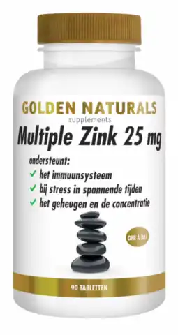 De Online Drogist Golden Naturals Multiple Zink Tabletten aanbieding