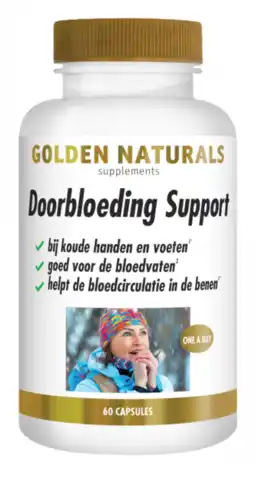 De Online Drogist Golden Naturals Doorbloeding Support Capsules aanbieding