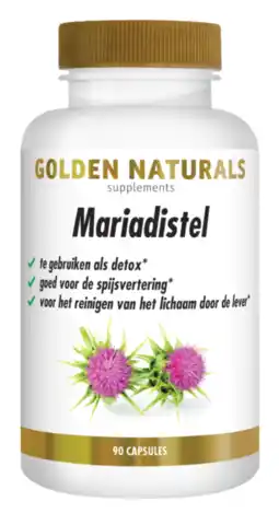 De Online Drogist Golden Naturals Mariadistel Capsules aanbieding