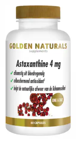 De Online Drogist Golden Naturals Astaxanthine 4mg Softgels aanbieding