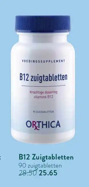 Holland & Barrett Orthica b12 zuigtabletten aanbieding