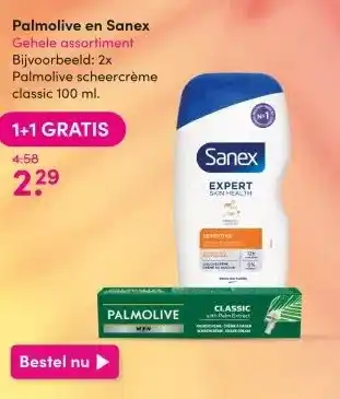 DA Palmolive en Sanex Gehele assortiment aanbieding