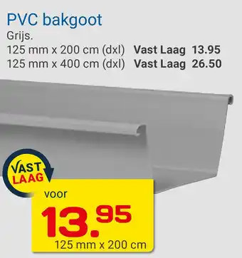 Kluswijs PVC Bakgoot aanbieding