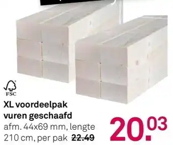 Karwei Xl voordeelpak vuren geschaafd aanbieding