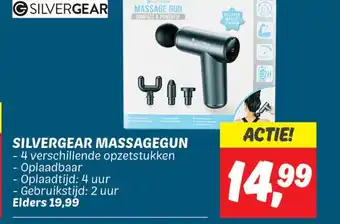Dekamarkt SILVERGEAR MASSAGEGUN aanbieding