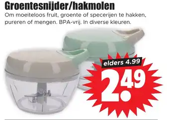Dirk Groentesnijder/hakmolen aanbieding