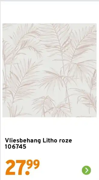 GAMMA Vliesbehang Litho roze 106745 aanbieding