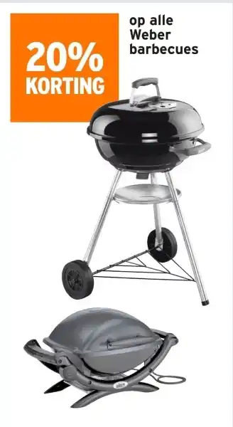 GAMMA alle Weber barbecues aanbieding