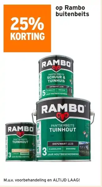 GAMMA Rambo buitenbeits aanbieding