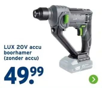 GAMMA LUX 20V accu boorhamer zonder accu aanbieding