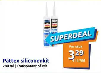 Action Pattex siliconenkit aanbieding