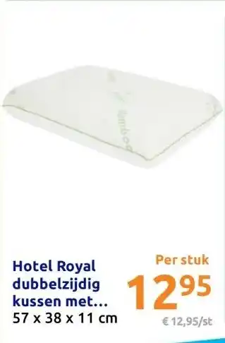 Action Hotel Royal dubbelzijdig kussen met.... aanbieding