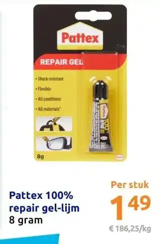 Action Pattex 100% repair gel-lijm aanbieding