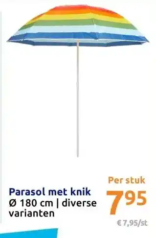 Action Parasol met knik aanbieding