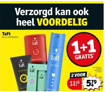 Kruidvat Taft aanbieding