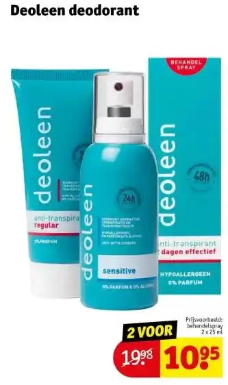 Kruidvat Deoleen deodorant aanbieding