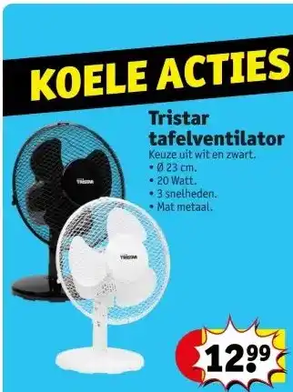 Kruidvat Tristar tafelventilator aanbieding