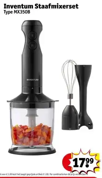 Kruidvat Inventum Staafmixerset aanbieding