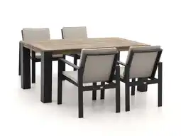 Kees Smit Bellagio Vezzano/ROUGH-X 180cm dining tuinset 5-delig aanbieding