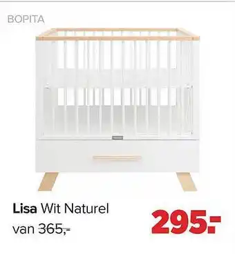 Baby-Dump Bopita lisa wit naturel box aanbieding