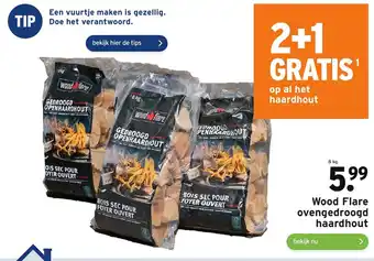 GAMMA Wood Flare Ovengedroogd haardhout 8kg 2+1 aanbieding