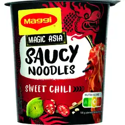 Albert Heijn Maggi Saucy noodles sweet chilli aanbieding