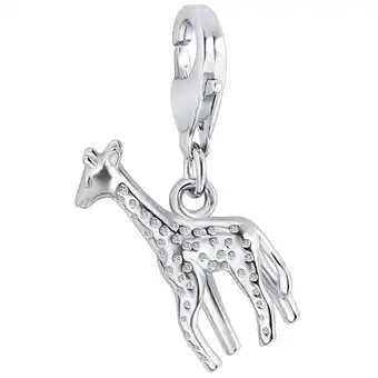 Douglas Rafaela Donata Zilveren bedel Giraffe Sterling zilver Zirkonia in Zilver aanbieding