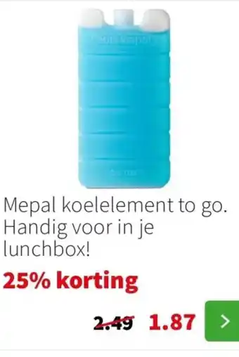 Intratuin Mepal koelelement to go. Handig voor in je lunchbox! aanbieding