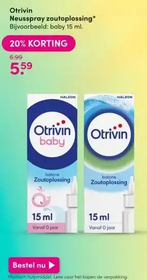 DA Otrivin Neusspray zoutoplossing aanbieding
