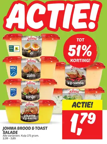 Dekamarkt JOHMA BROOD & TOAST SALADE aanbieding
