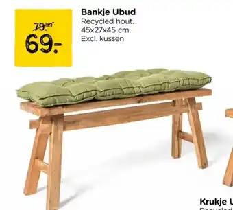 Xenos Bankje Ubud aanbieding