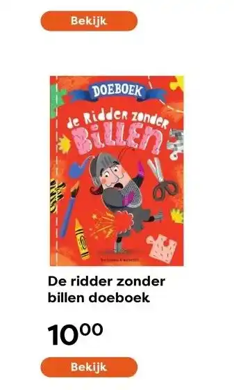 The Read Shop De ridder zonder billen doeboek aanbieding