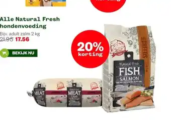 Welkoop Alle Natural Fresh hondenvoeding aanbieding