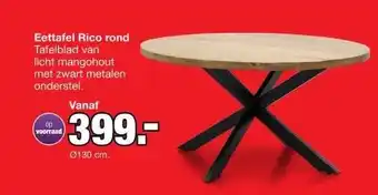 Budget Home Store Eettafel Rico rond aanbieding