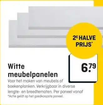 Hubo Witte meubelpanelen aanbieding