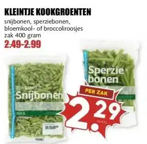 MCD Supermarkt KLEINTJE KOOKGROENTEN aanbieding