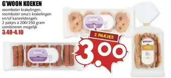 MCD Supermarkt G'WOON KOEKEN aanbieding