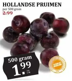 MCD Supermarkt HOLLANDSE PRUIMEN aanbieding