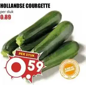 MCD Supermarkt HOLLANDSE COURGETTE aanbieding