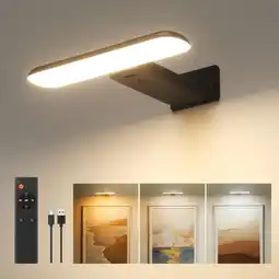 Amazon FULEN Draadloze beeldverlichting, batterij wandlamp binnen, kunstverlichting voor het schilderen van foto portret, dartverlic aanbieding